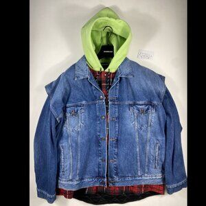 Balenciaga 18AW Runway Hybrid Denim Parka